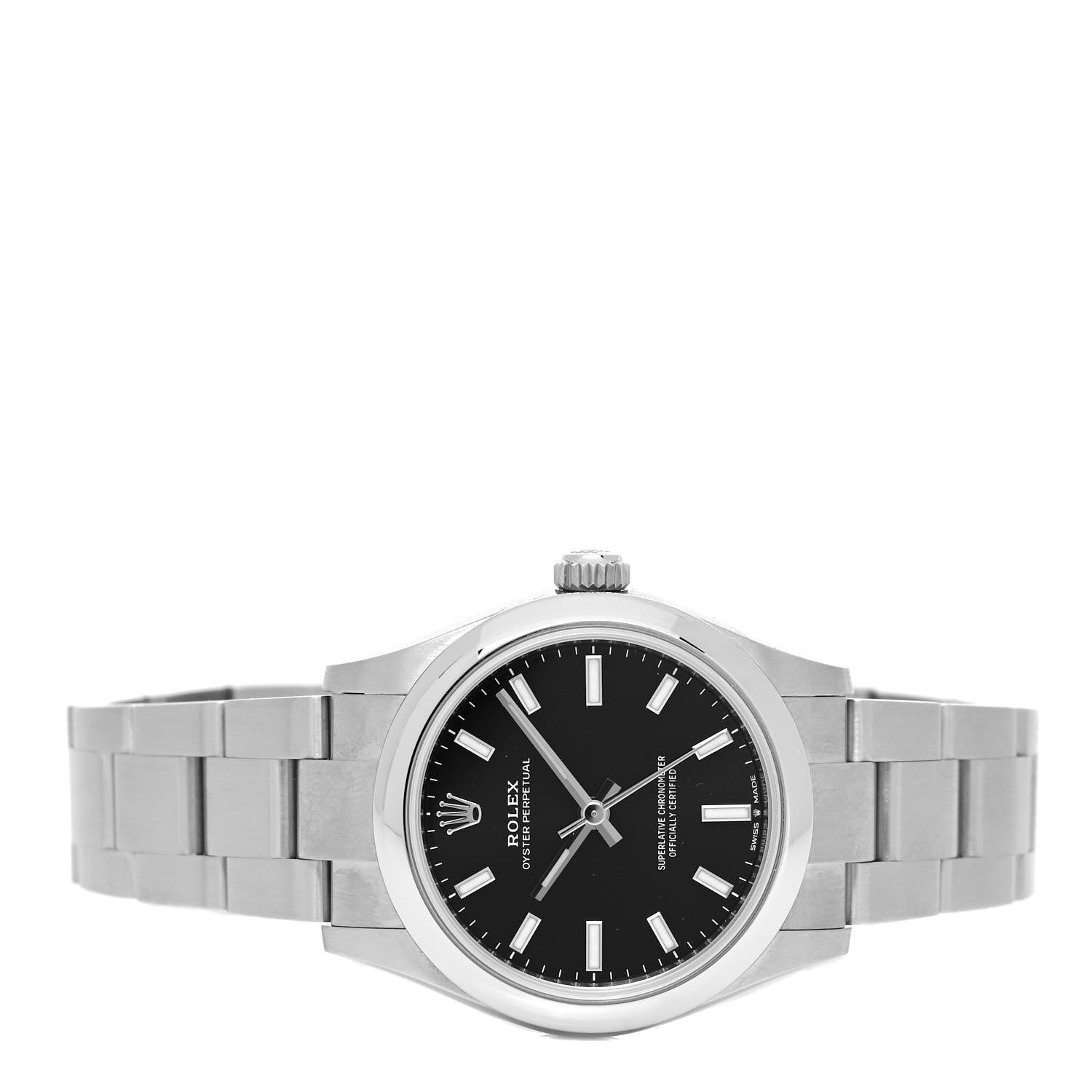 Rolex Stainless Steel 31mm Oyster Perpetual Watch Bright Black 277200 2 of 5