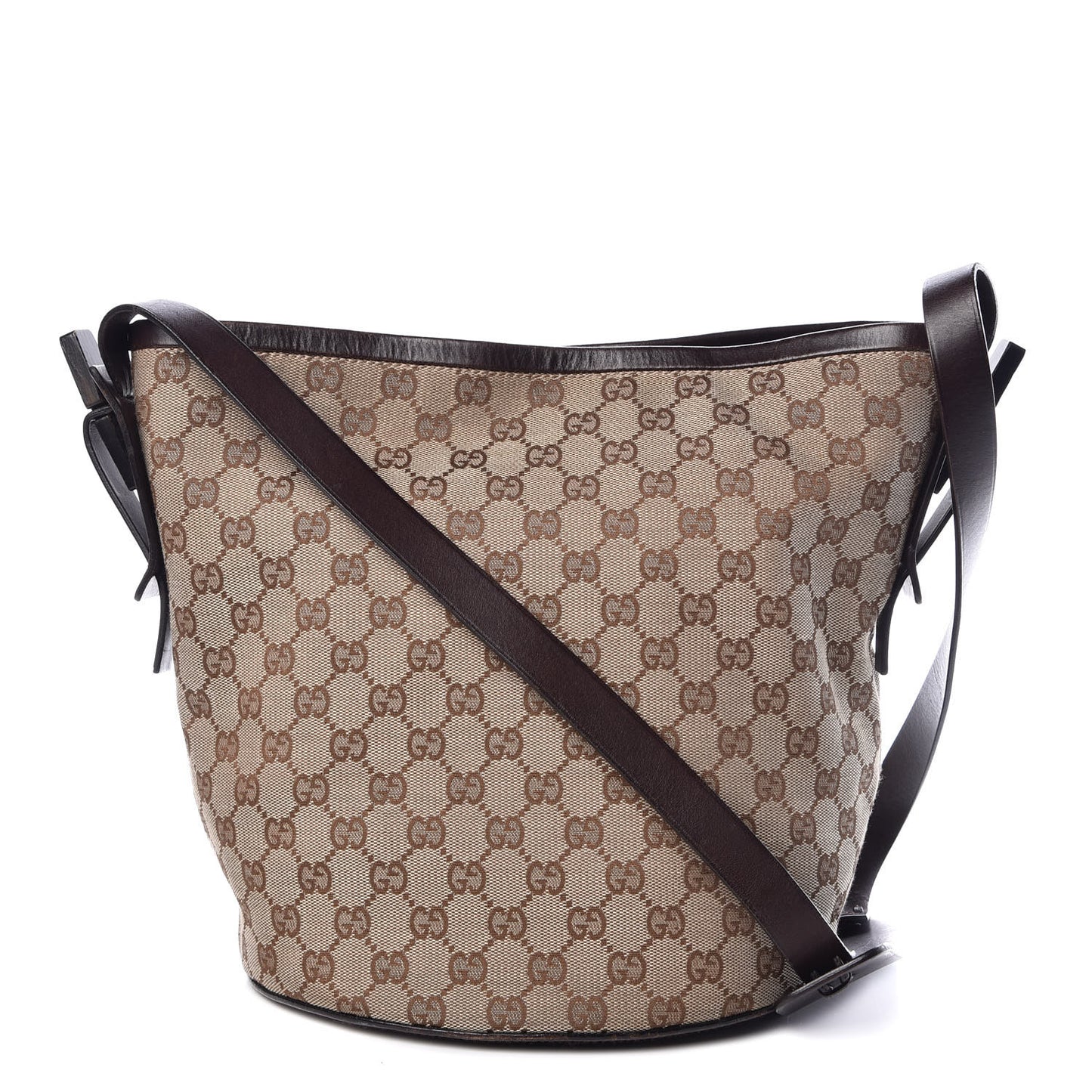 Monogram Bucket Messenger Dark Brown