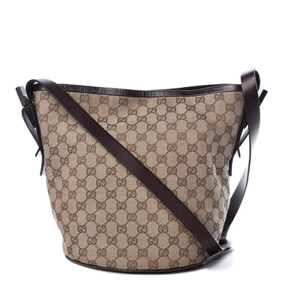 Gucci Monogram Bucket Messenger Dark Brown 1 of 15