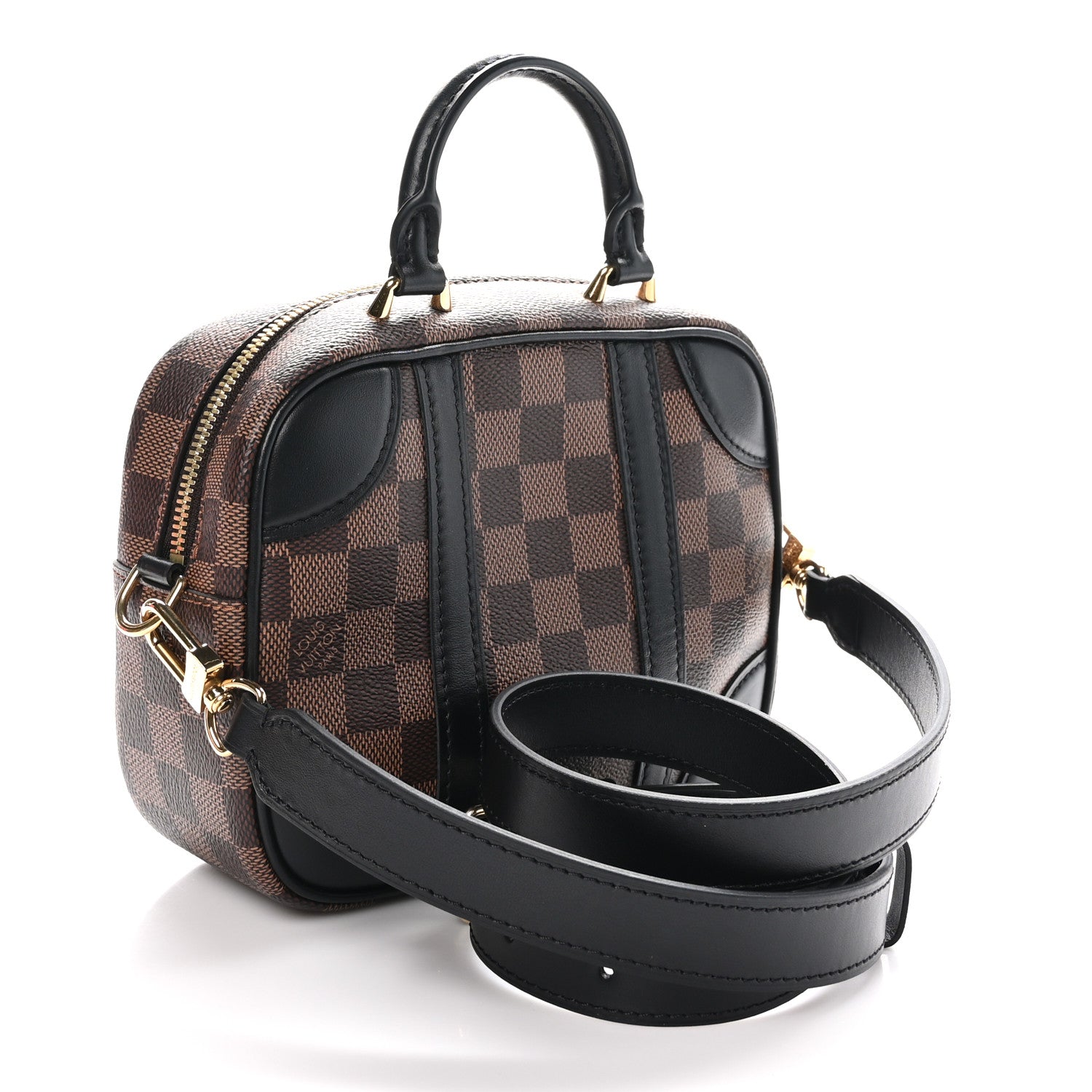 Louis Vuitton Damier Ebene Valisette Souple BB Black 3 of 9