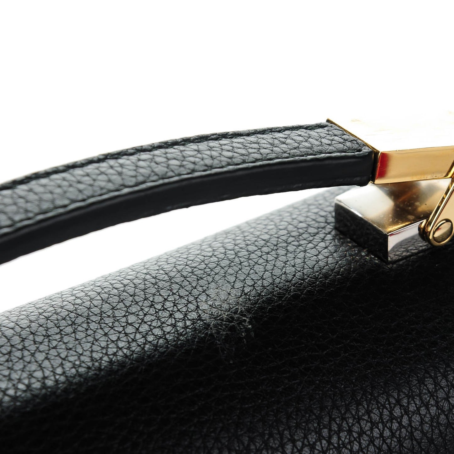 Grained Calfskin Le Dix Mini Soft Cartable Crossbody Black