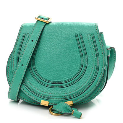 Chloe Calfskin Mini Marcie Round Crossbody Bag Jade Green 1 of 14