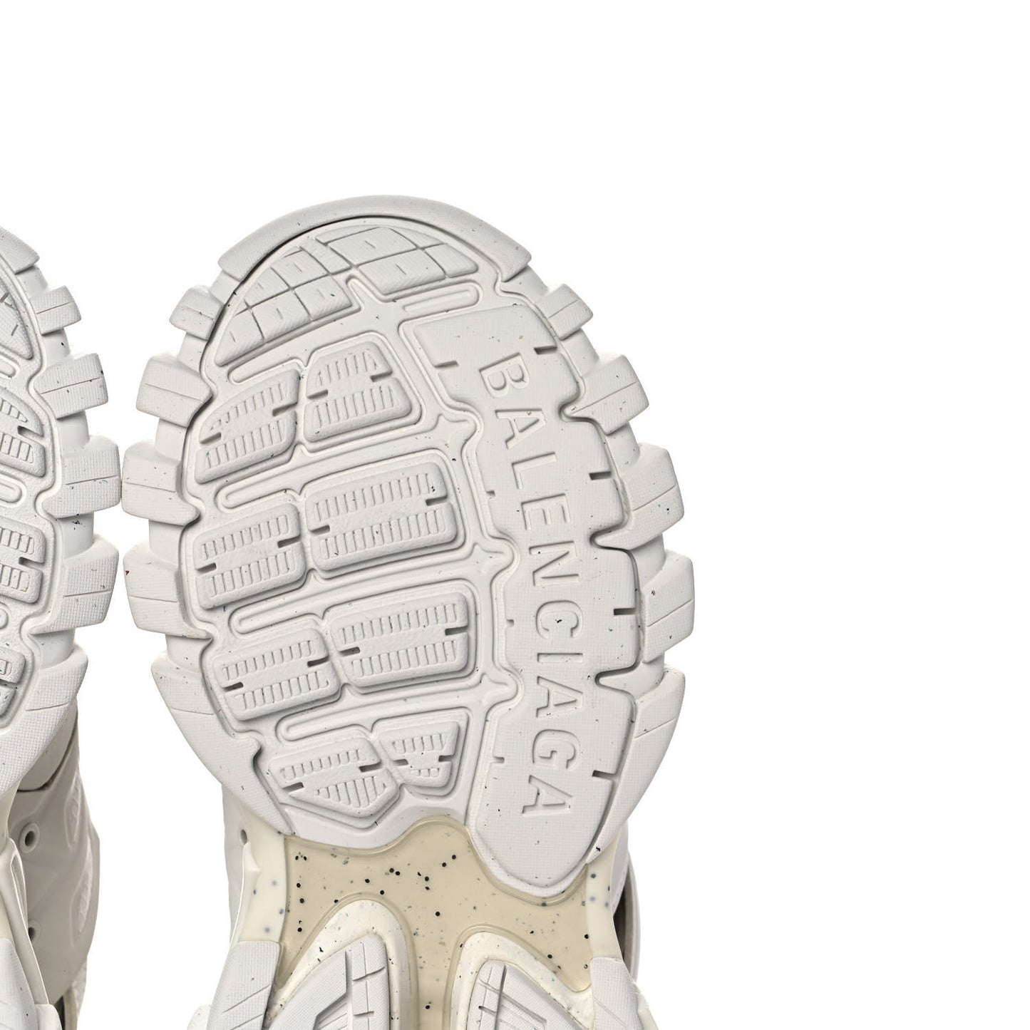 Rubber Mesh Fabric Monocolor Recycled Sole Womens Track Sneakers 36 White