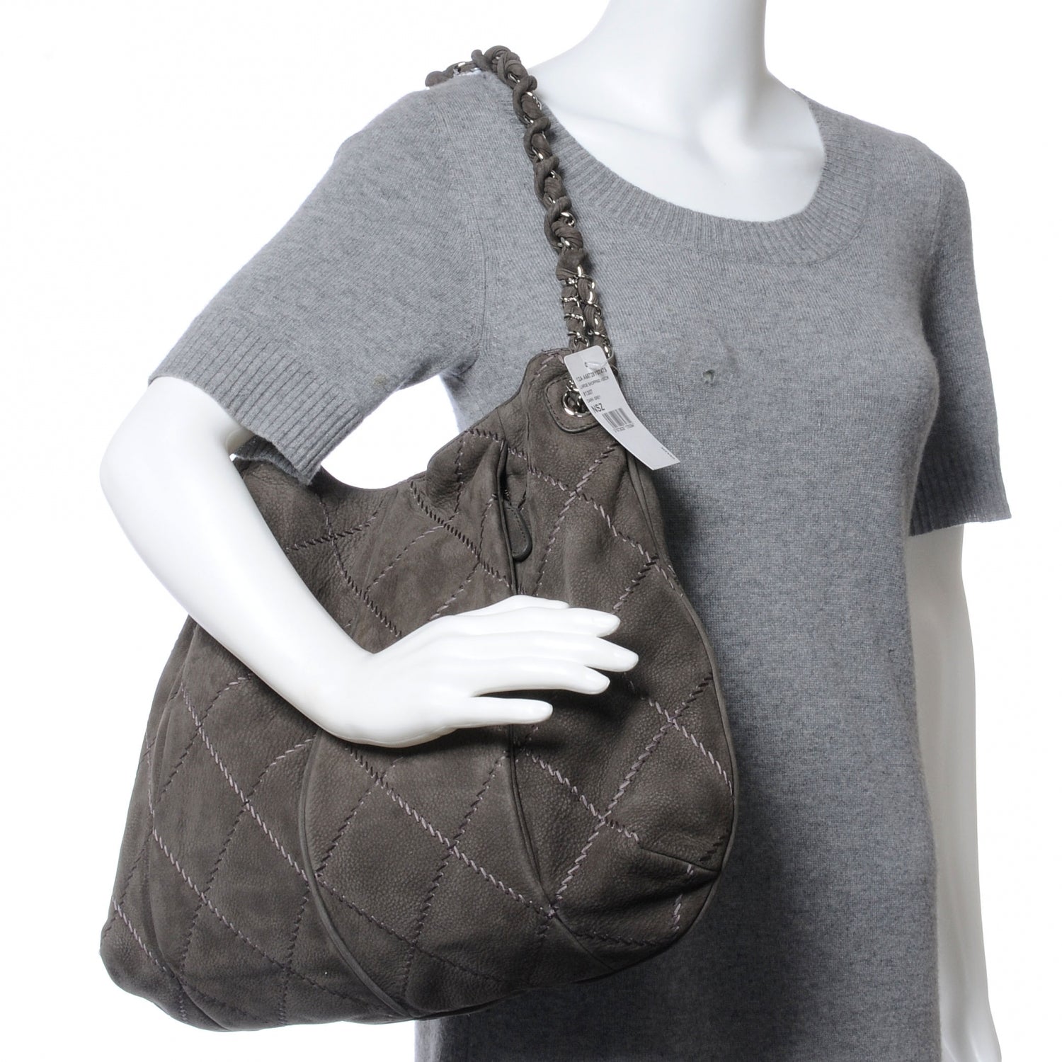 Chanel Suede Ultimate Stitch Hobo Grey 2 of 7