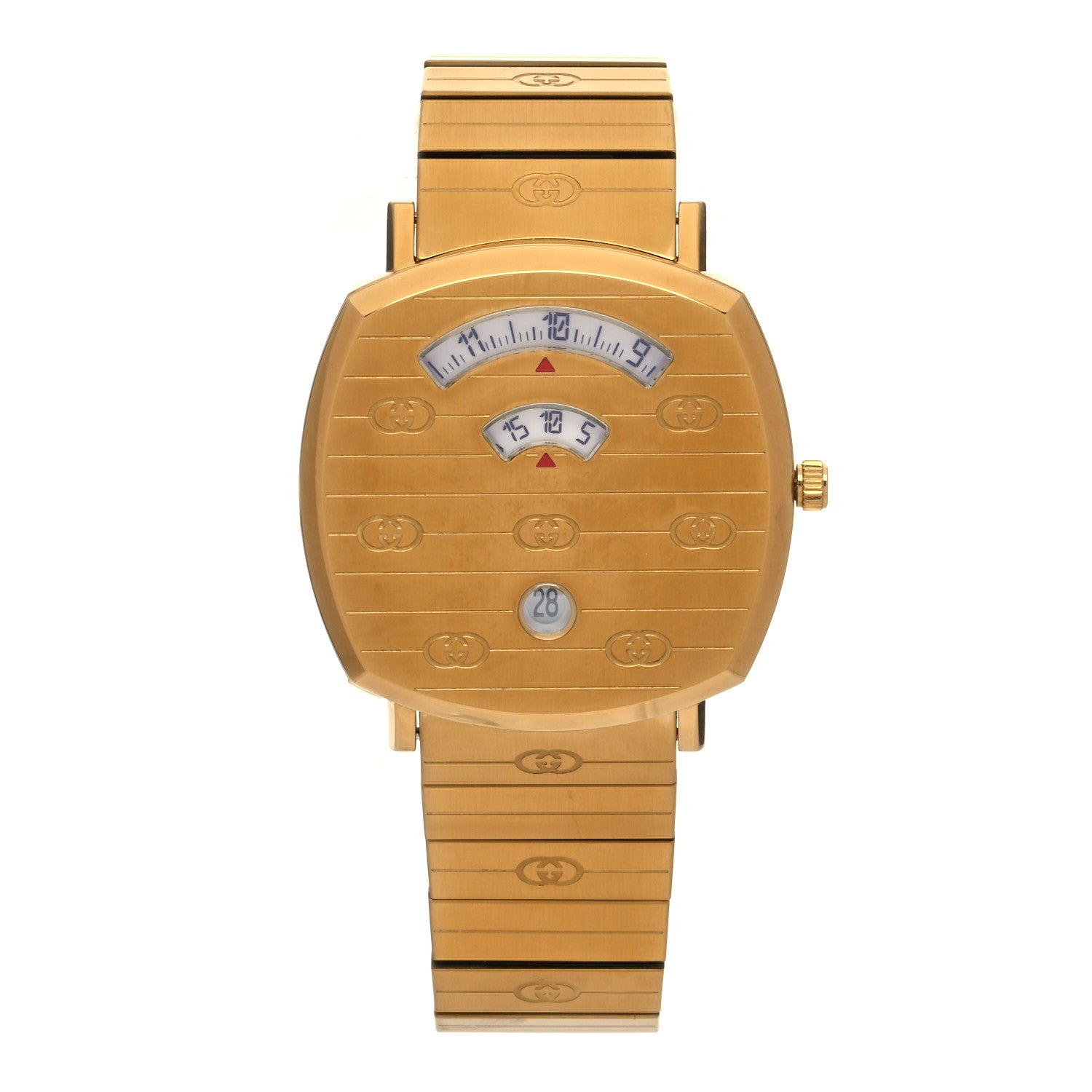 Gucci Stainless Steel 38mm Grip Quartz Watch Gold 1 of 4