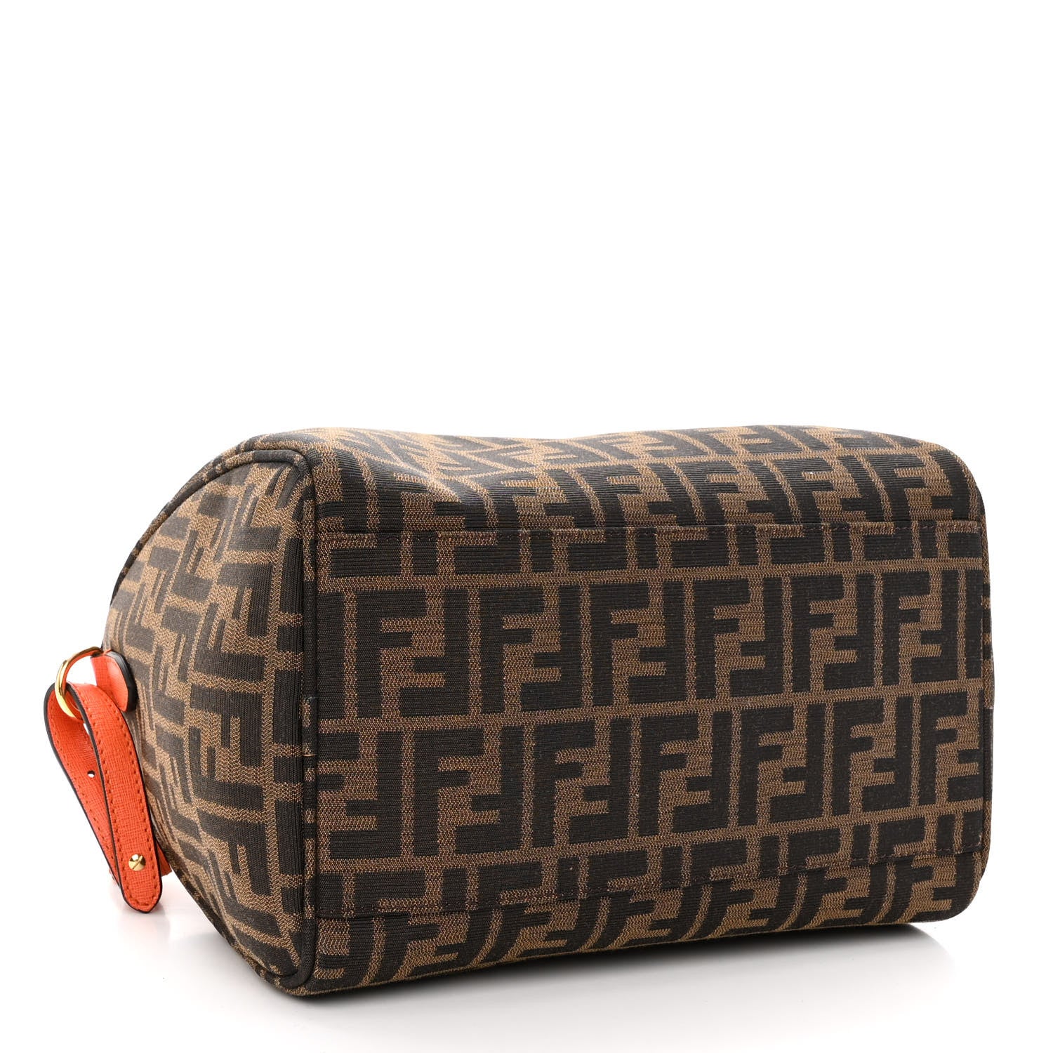 Fendi Zucca Vitello Elite Small Boston Tobacco Arancio 5 of 11