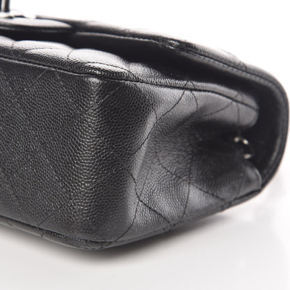 Chanel Iridescent Caviar Quilted Mini Rectangular Flap Black 9 of 10