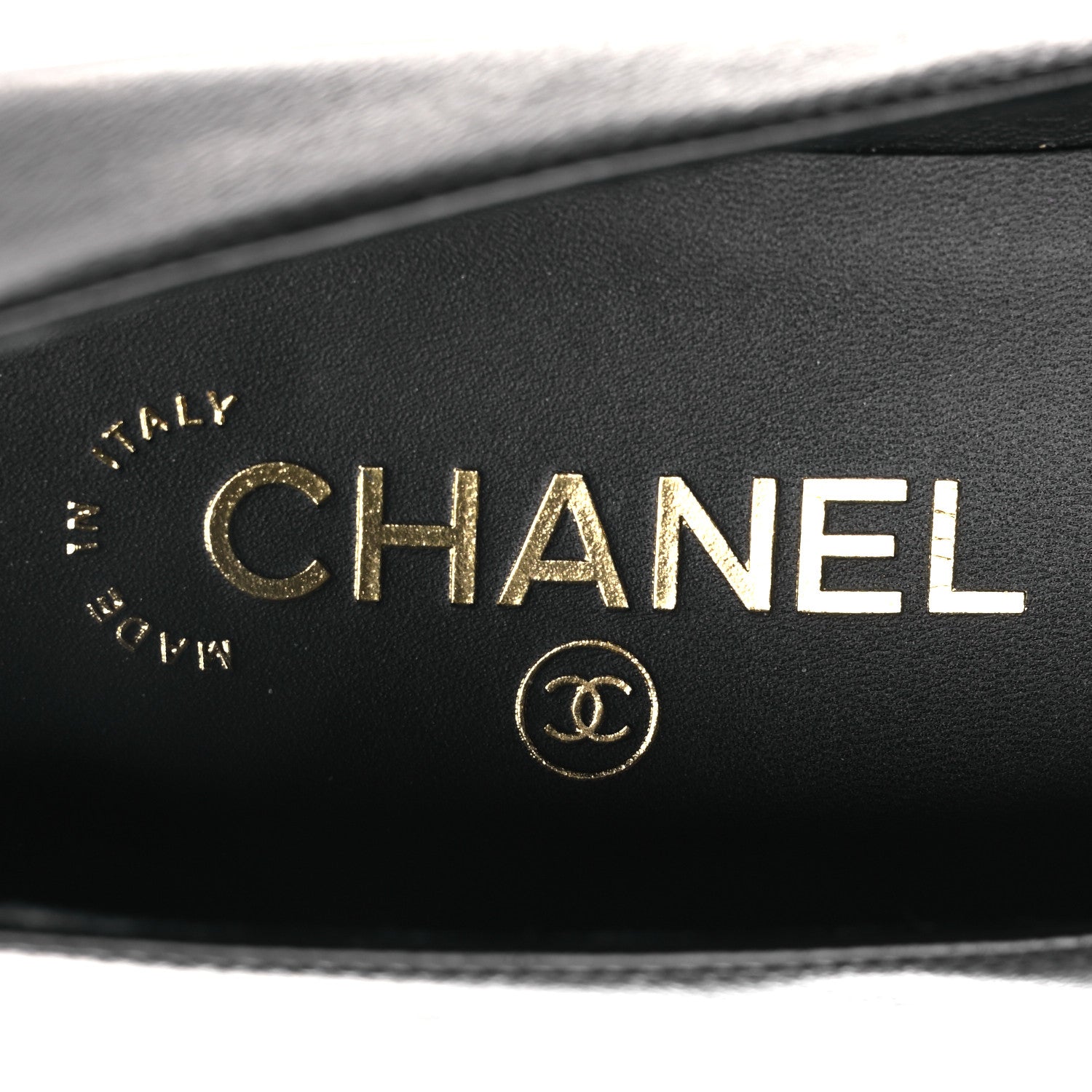 Chanel Shiny Lambskin Grosgrain Pearl Mary Jane Flats 37 Black 9 of 11
