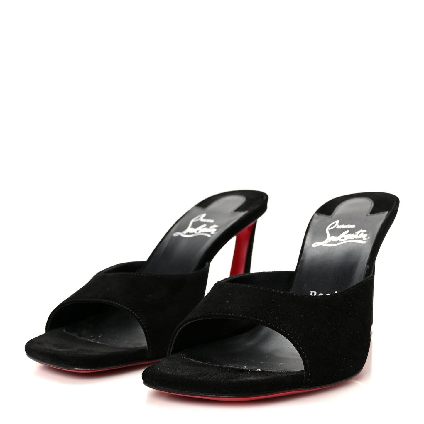 Veau Velours Condora 85 Mules 37 Black