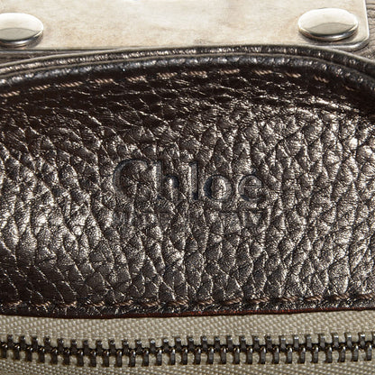 Chloe Leather Small Paddington Front Pocket Tote Acier 8 of 8