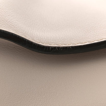 Fendi Vitello Seta Shiny Nappa Medium Peekaboo Iconic Satchel Grigio Polvere Bois de Rose 18 of 18
