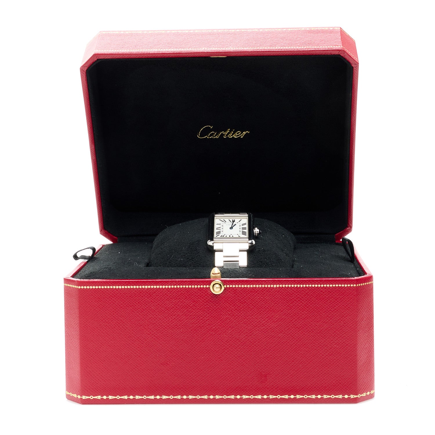Cartier Stainless Steel 24mm Tank Solo Quartz Watch 5 of 5