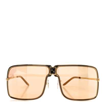 Fendi Metal Fendiness Sunglasses FE40195U Yellow Orange 2 of 7