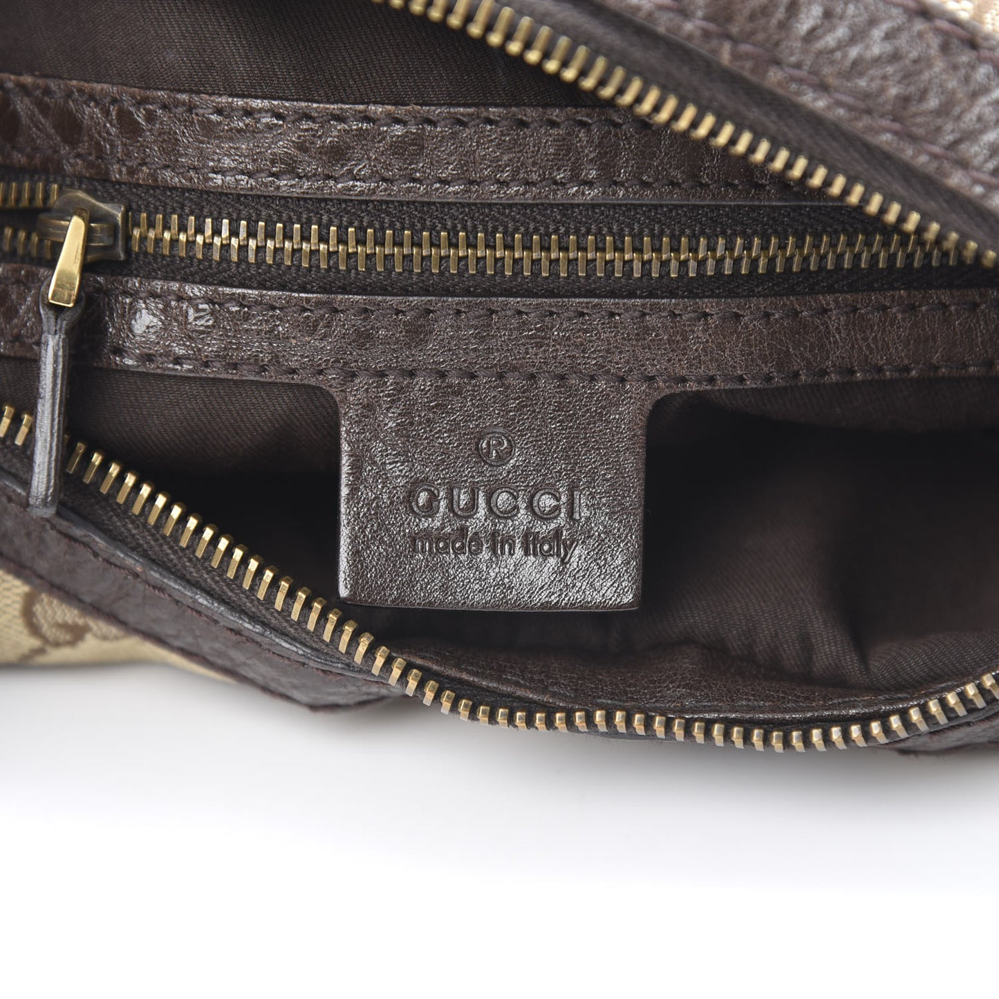 Monogram Medium Interlocking Hobo Dark Brown