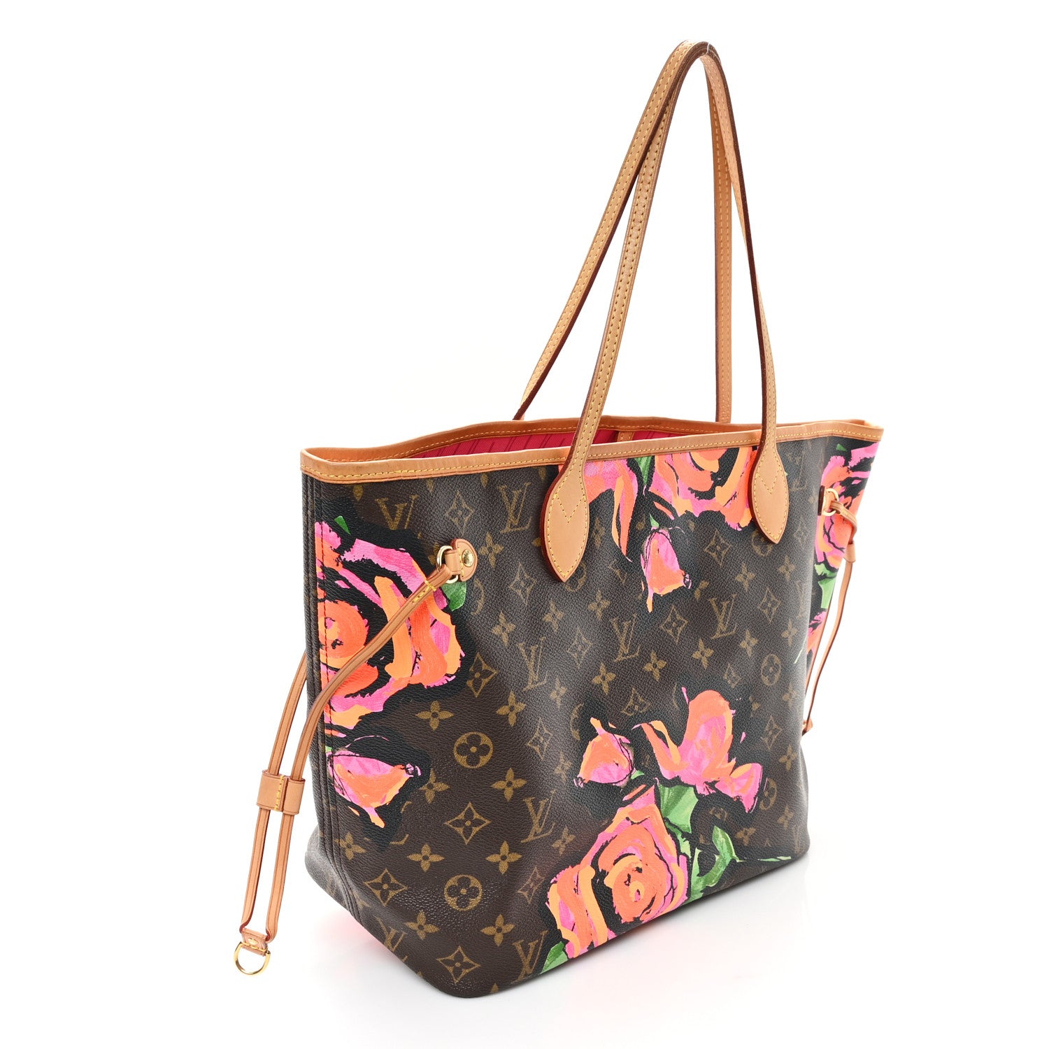 Louis Vuitton Monogram Roses Neverfull MM 3 of 11