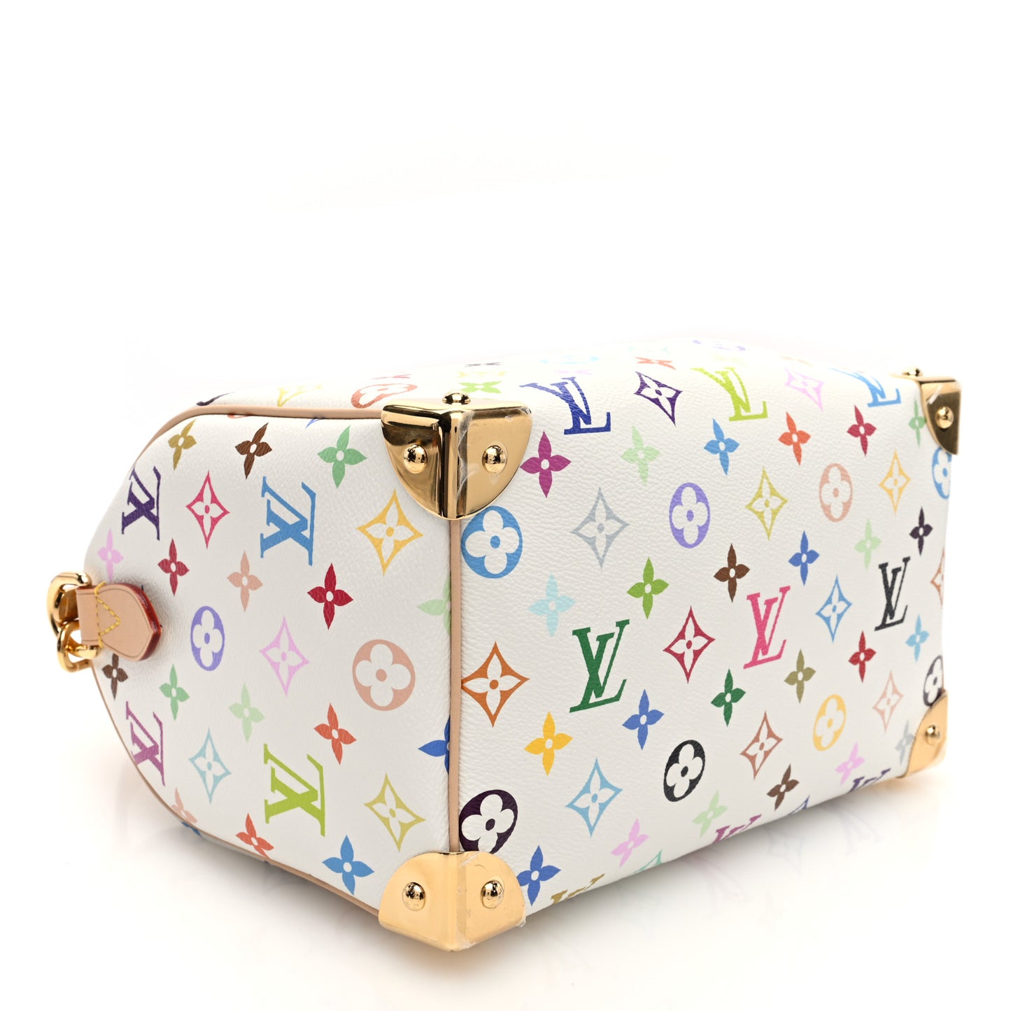 LV X TM Monogram Multicolor Speedy Bandouliere 25 White