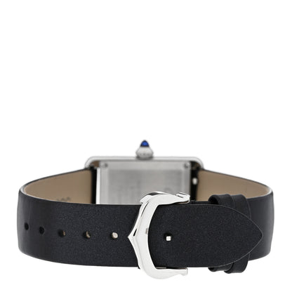 Cartier Stainless Steel Satin Diamond 22mm Must de Cartier Tank Quartz Watch 3 of 5