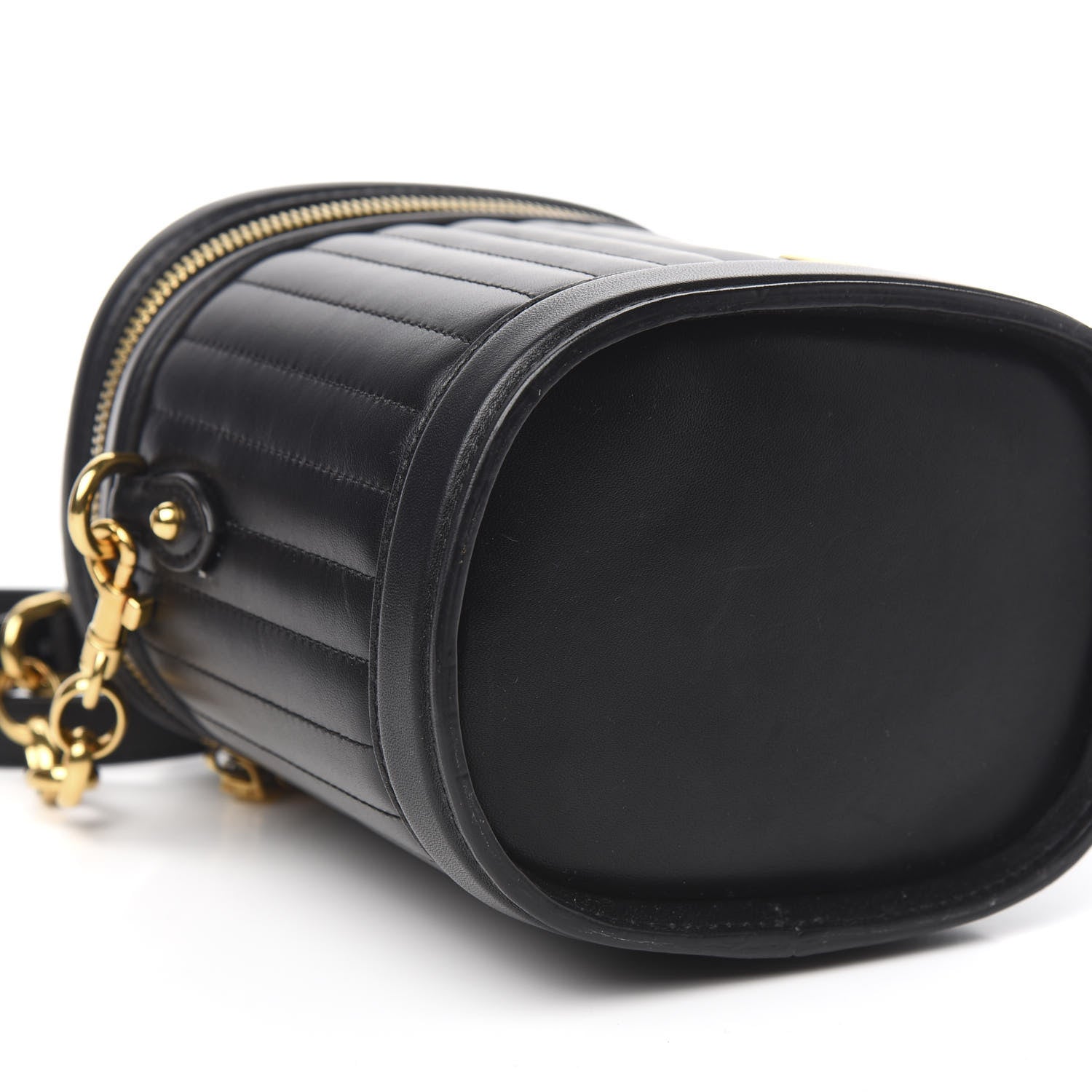 Dolce & Gabbana Nappa Quilted DG Girls Top Handle Bucket Bag Black 8 of 10