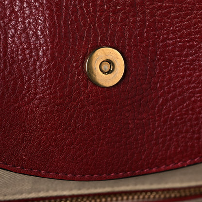 Chloe Suede Calfskin Medium Owen Bucket Bag Sienna Red 14 of 19