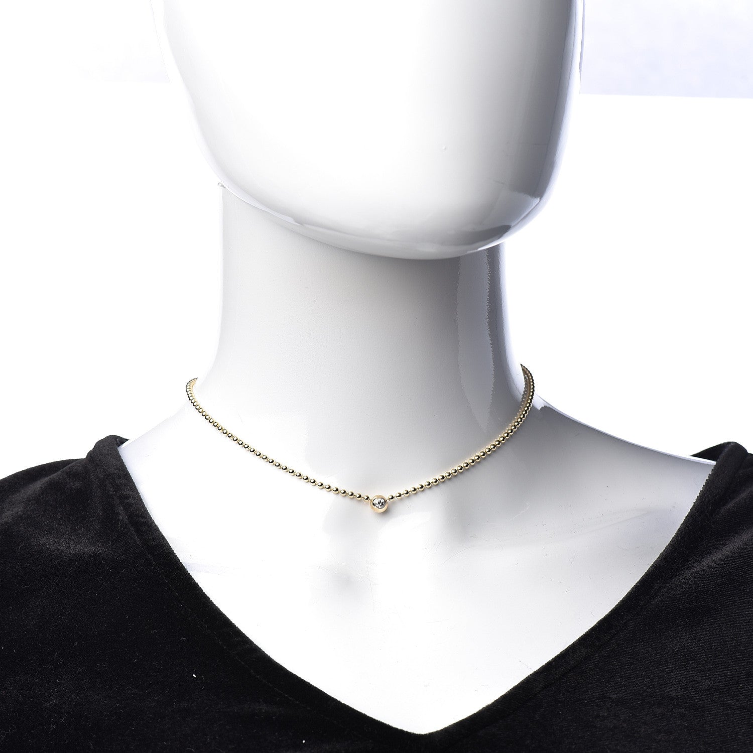 Cartier 18K Yellow Gold Diamond Draperie de Decollete Necklace 2 of 7