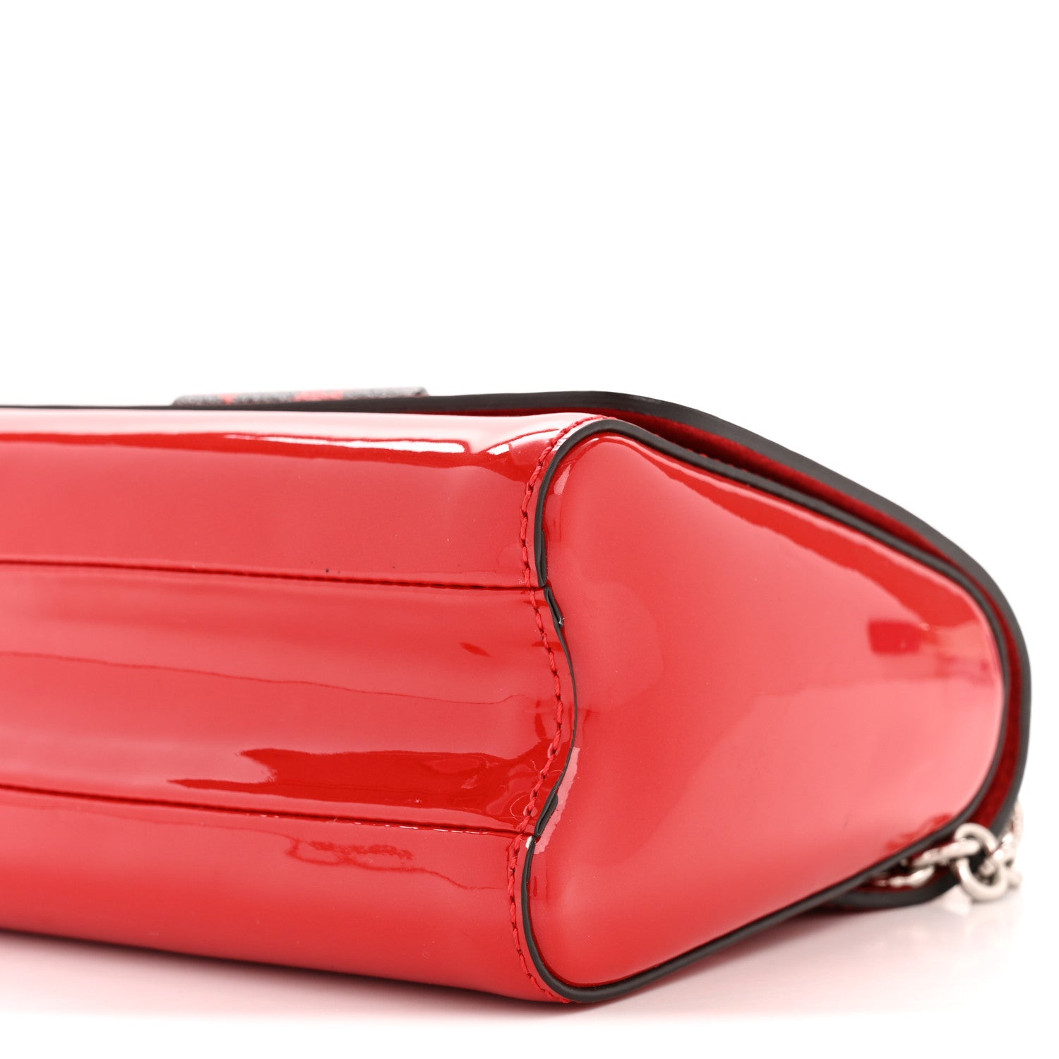 Louis Vuitton Patent Monogram Infrarouge Twist Shoulder Bag PM Coquelicot 11 of 14