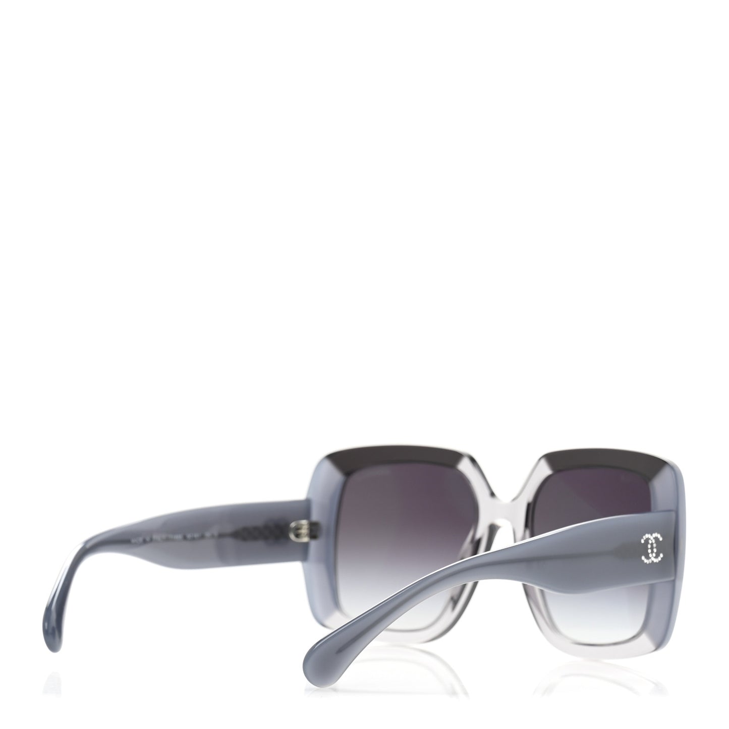 Acetate Square CC Crystal Sunglasses 71685A Grey