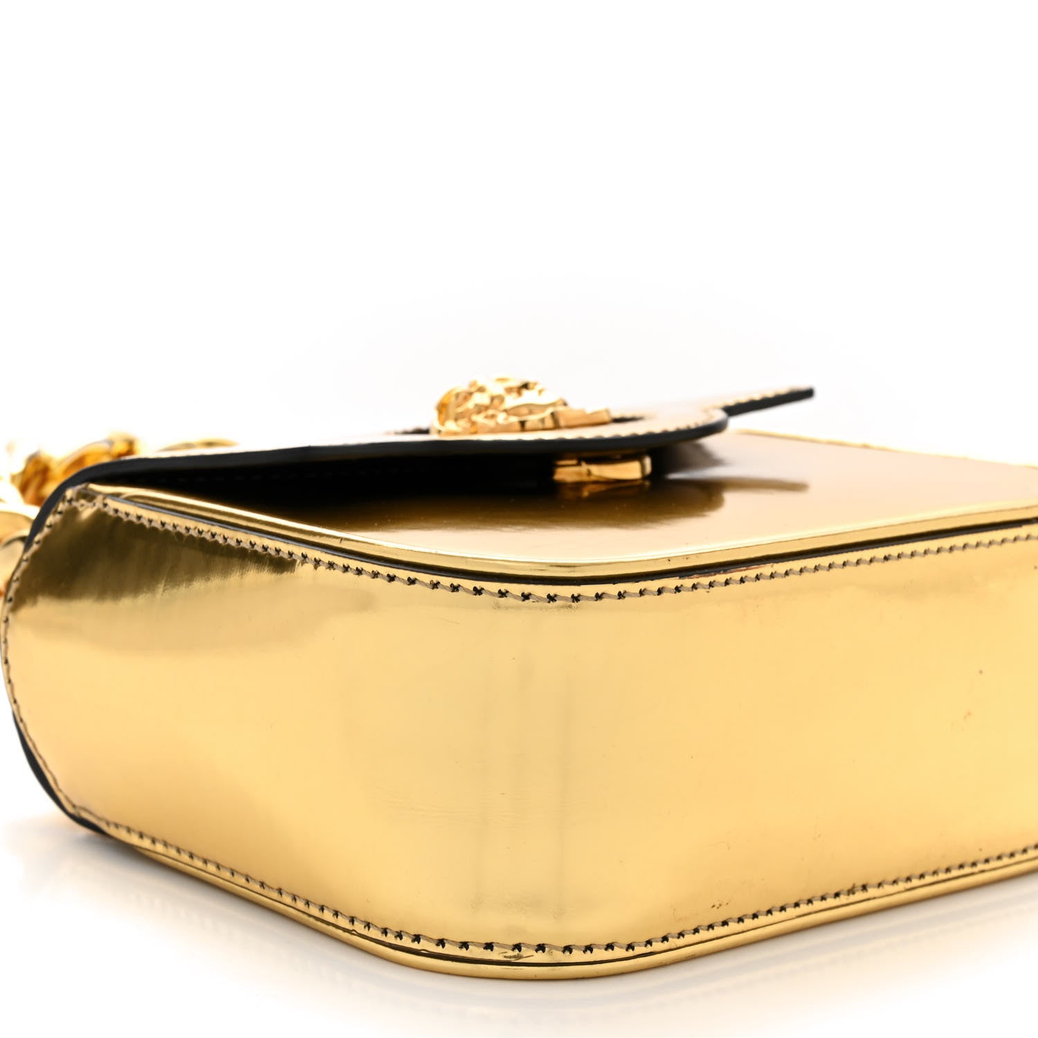 Versace Metallic Calfskin Mini La Medusa Bag Gold 8 of 10