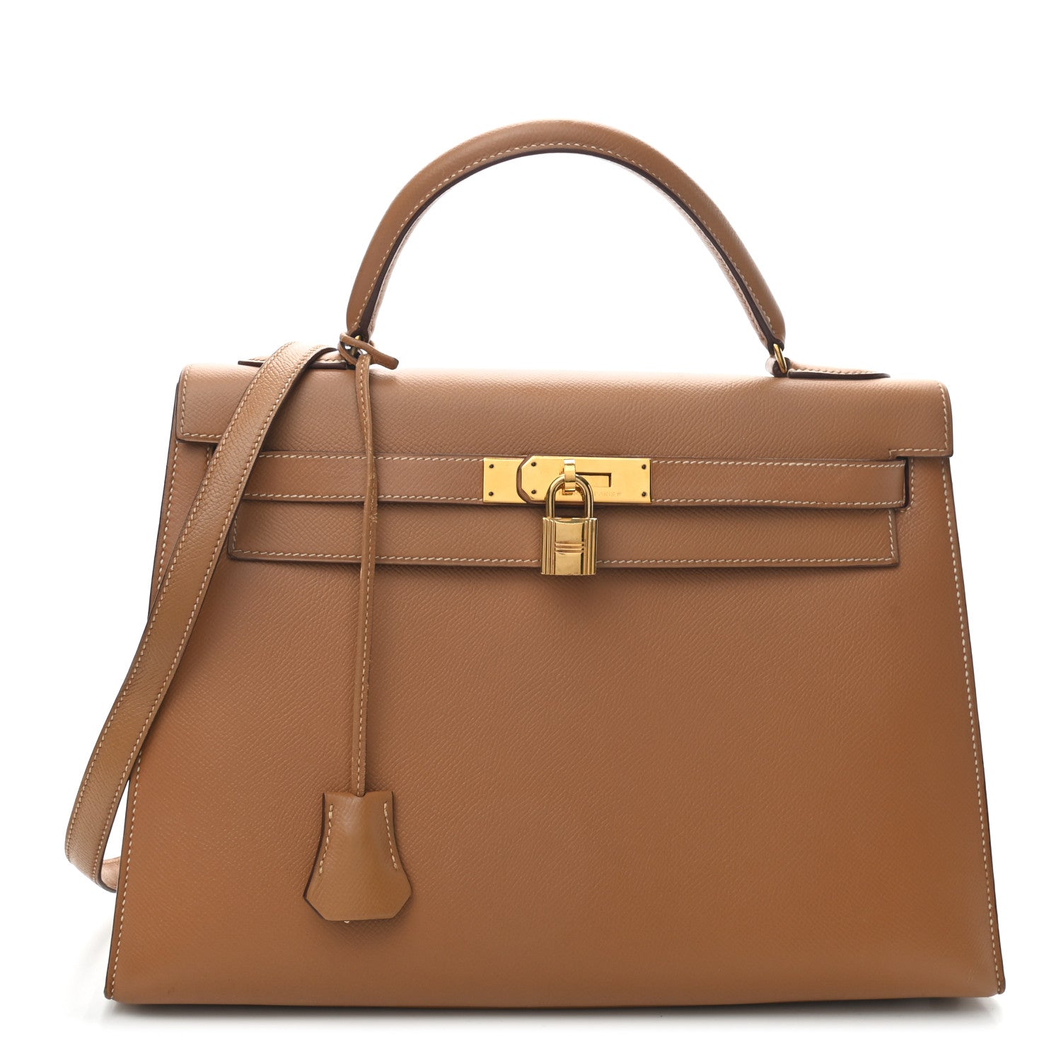 Hermes Courchevel Kelly Sellier 32 Gold 1 of 13