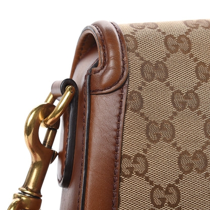 Gucci Monogram Medium Lady Web Shoulder Bag Beige Cuir 13 of 18