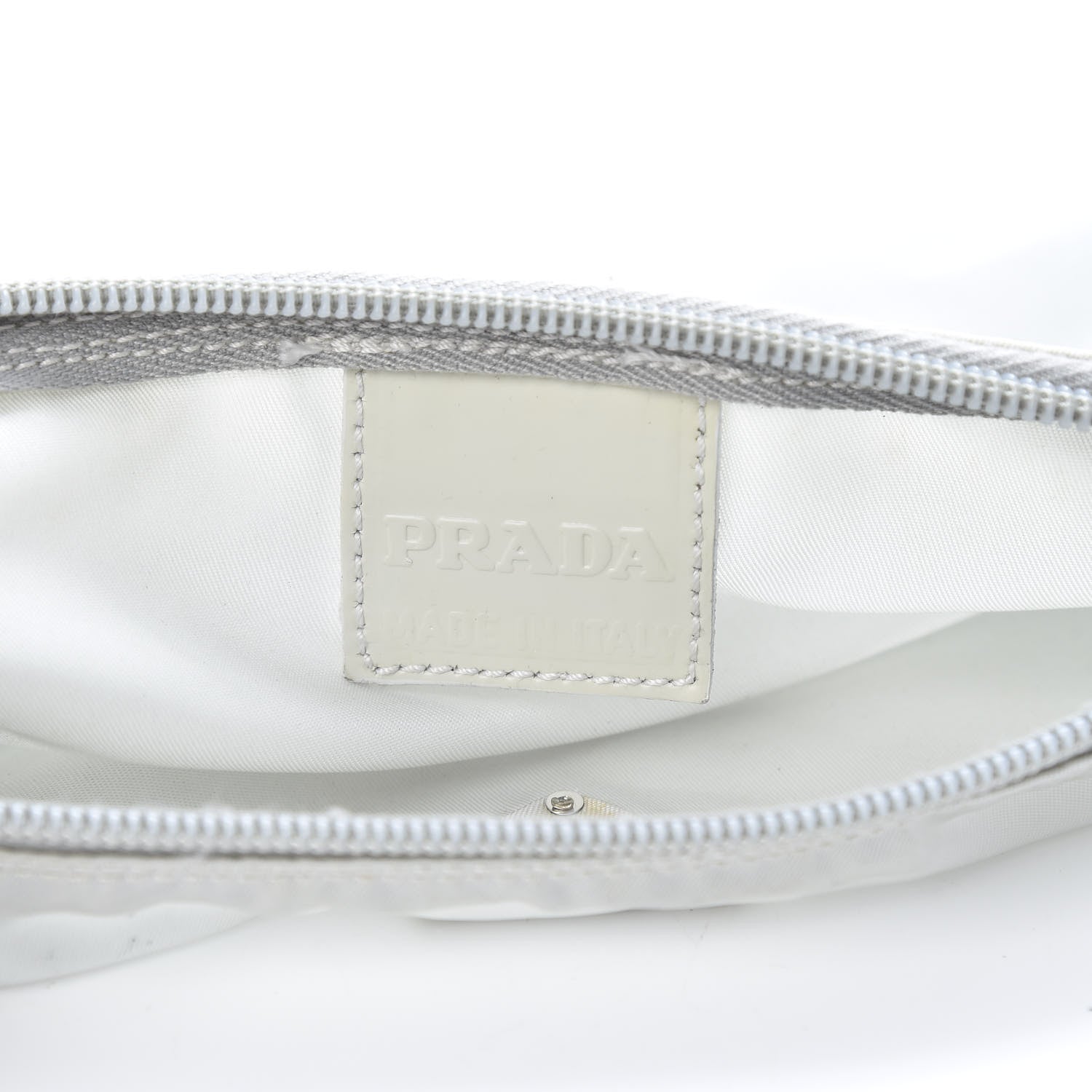 Prada Nylon Vela Cosmetic Pouch Cristallo 6 of 10