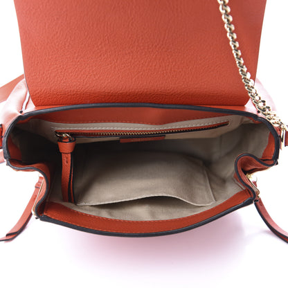 Chloe Suede Calfskin Small Faye Backpack Sepia Red 4 of 9