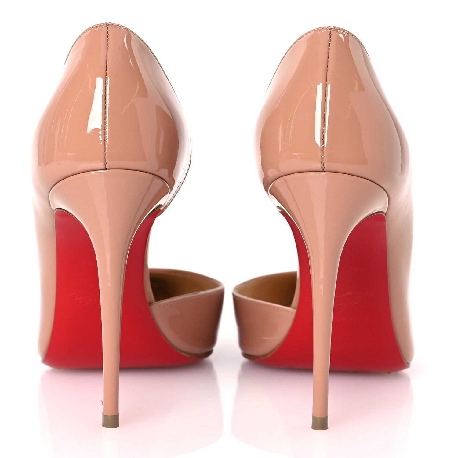 Christian Louboutin Patent Iriza 100 Pumps 35.5 Nude 6 of 12