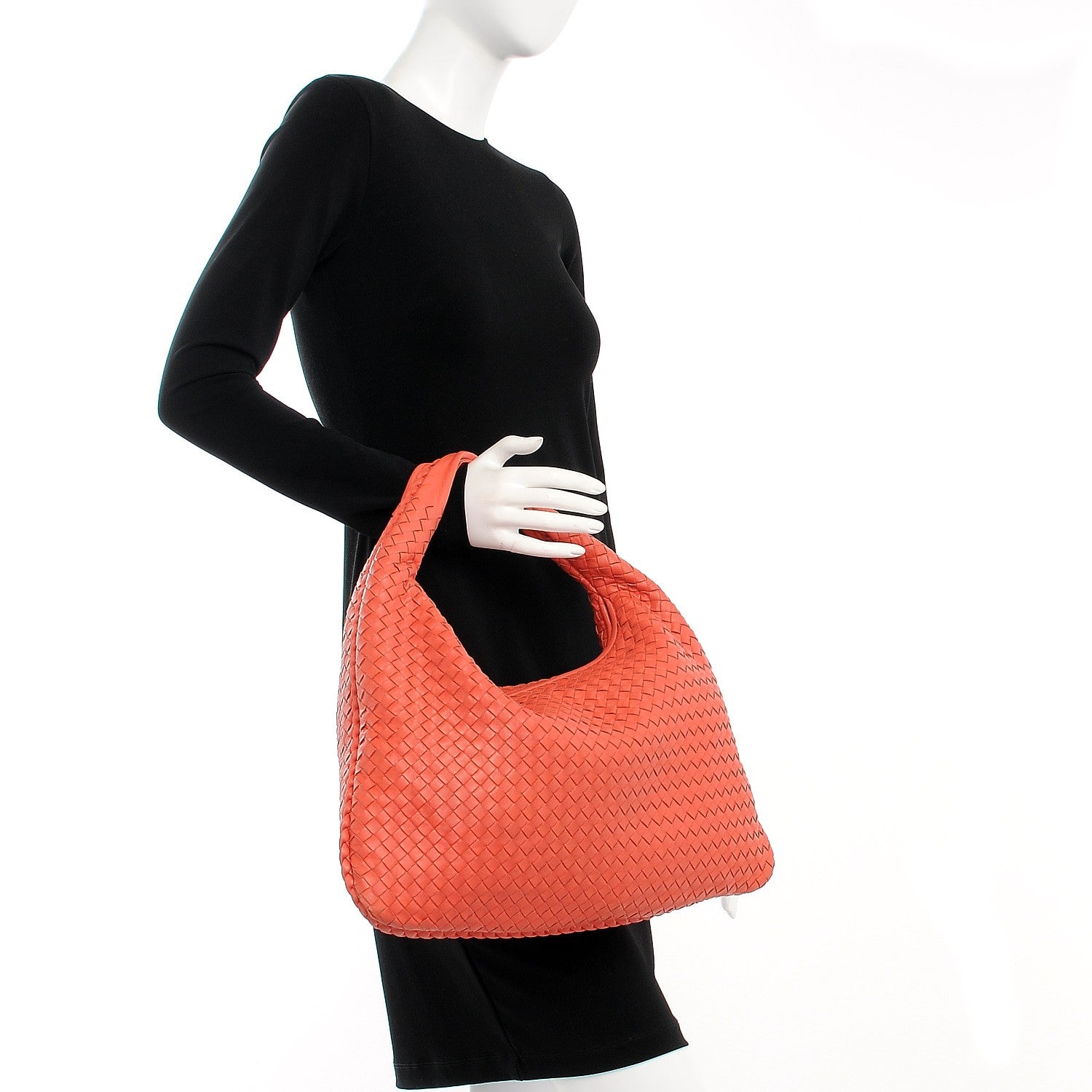 Bottega Veneta Nappa Intrecciato Large Veneta Hobo Magma 2 of 11