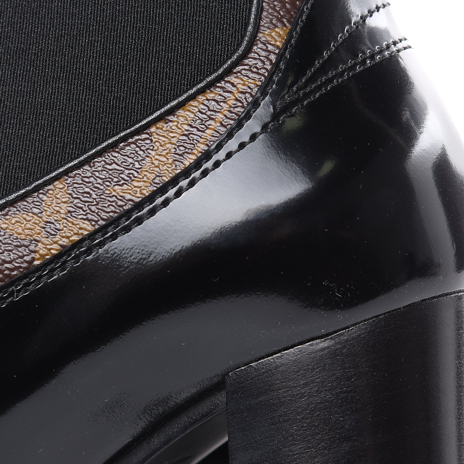 Louis Vuitton Patent Calfskin Monogram Star Trail Chelsea Ankle Boots 36 Black 7 of 8