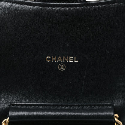 Chanel Lambskin Quilted Lucky Charm Phone Holder Black 5 of 11