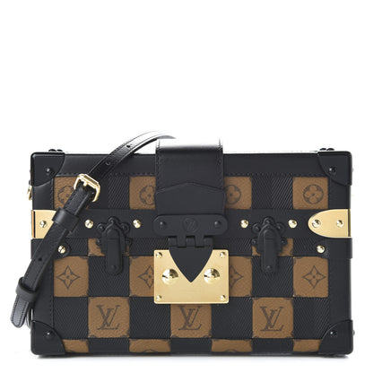 Louis Vuitton Monogram Tressage Petite Malle Black 1 of 10