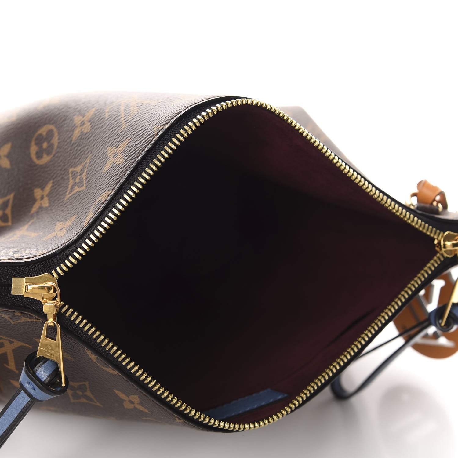 Louis Vuitton Monogram Beaubourg Hobo Mini Bordeaux Red Peach Safran Blue Jean Blue 5 of 10