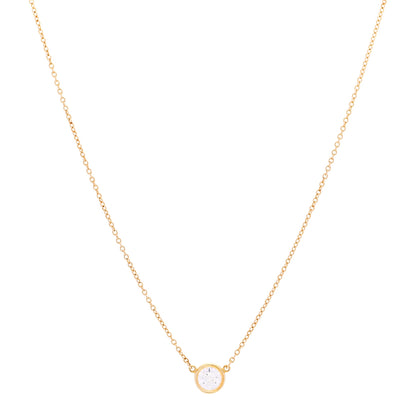 Tiffany 18K Yellow Gold Diamond .45ct Elsa Peretti Diamonds by the Yard Pendant Necklace 1 of 8
