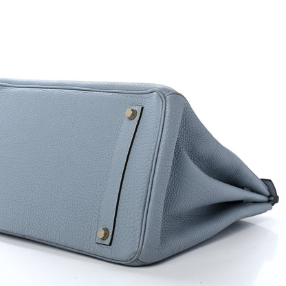 Hermes Togo Birkin 35 Bleu Lin 8 of 10