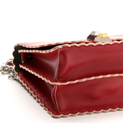 Fendi Vitello Liberty Scalloped Studded Small Kan I Shoulder Bag Fragola 8 of 10