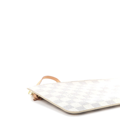 Louis Vuitton Damier Azur Neverfull MM GM Pochette Rose Ballerine 9 of 13