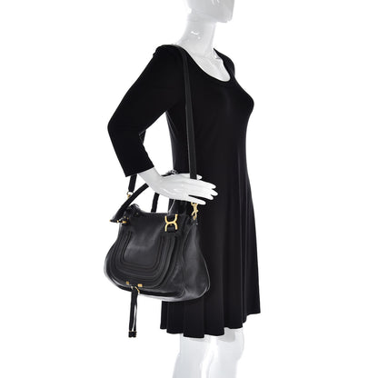 Chloe Calfskin Medium Marcie Satchel Black 2 of 10