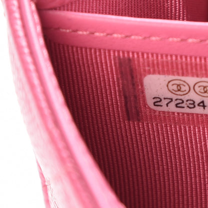 Chanel Caviar Quilted Large Gusset Flap Wallet Pink 8 of 11
