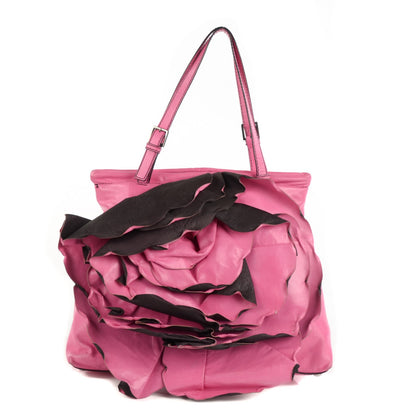 Valentino Garavani Nappa Raised Rose Petalee Tote Pink 1 of 8