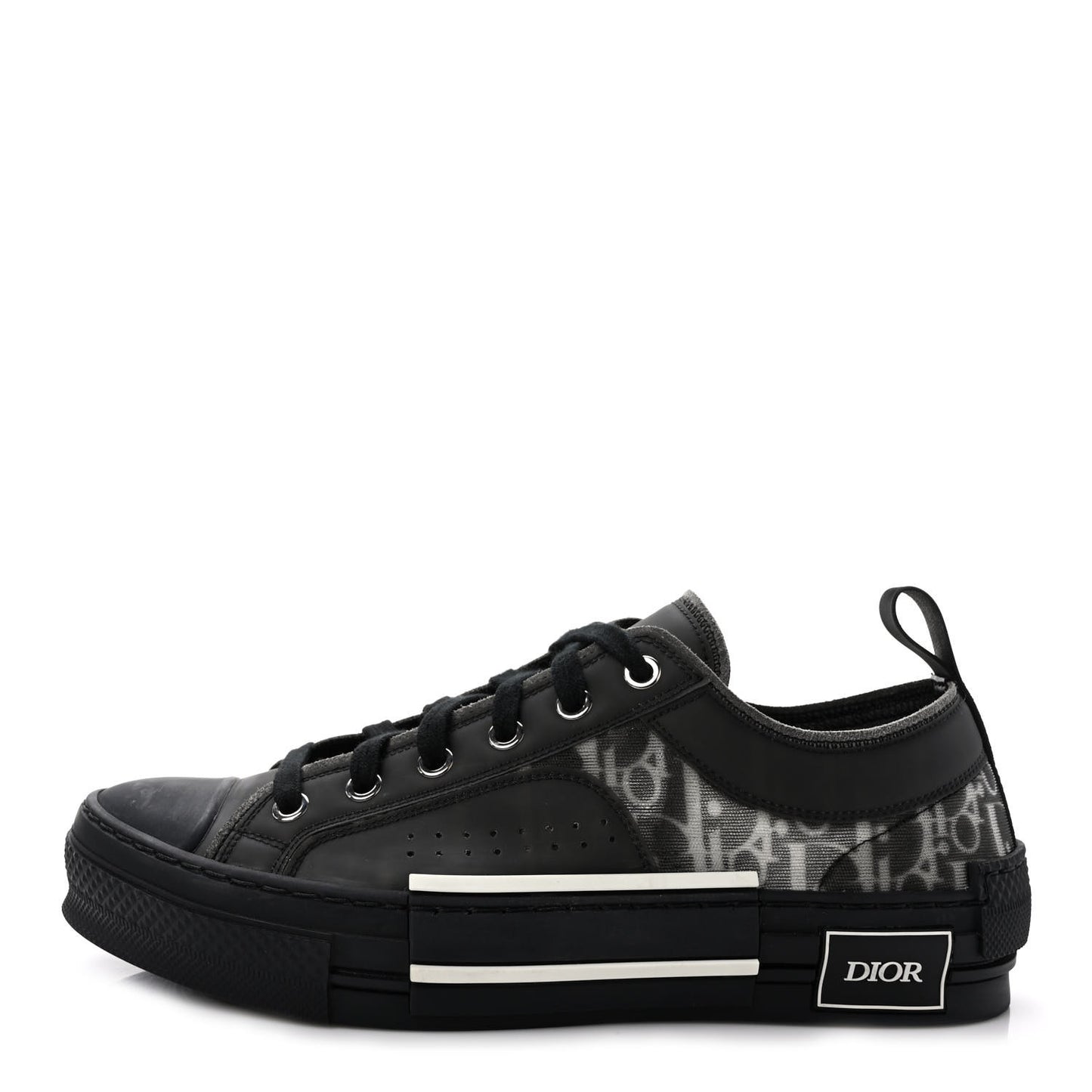 Technical Canvas Oblique B23 Low Top Sneakers 39 Black