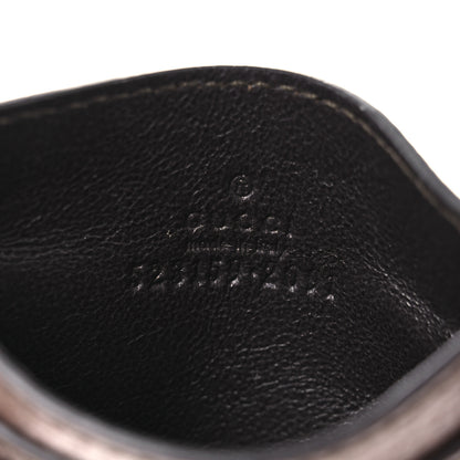 Gucci GG Supreme Monogram Textured Dollar Calfskin Ophidia Card Holder Beige Ebony New Acero 6 of 7