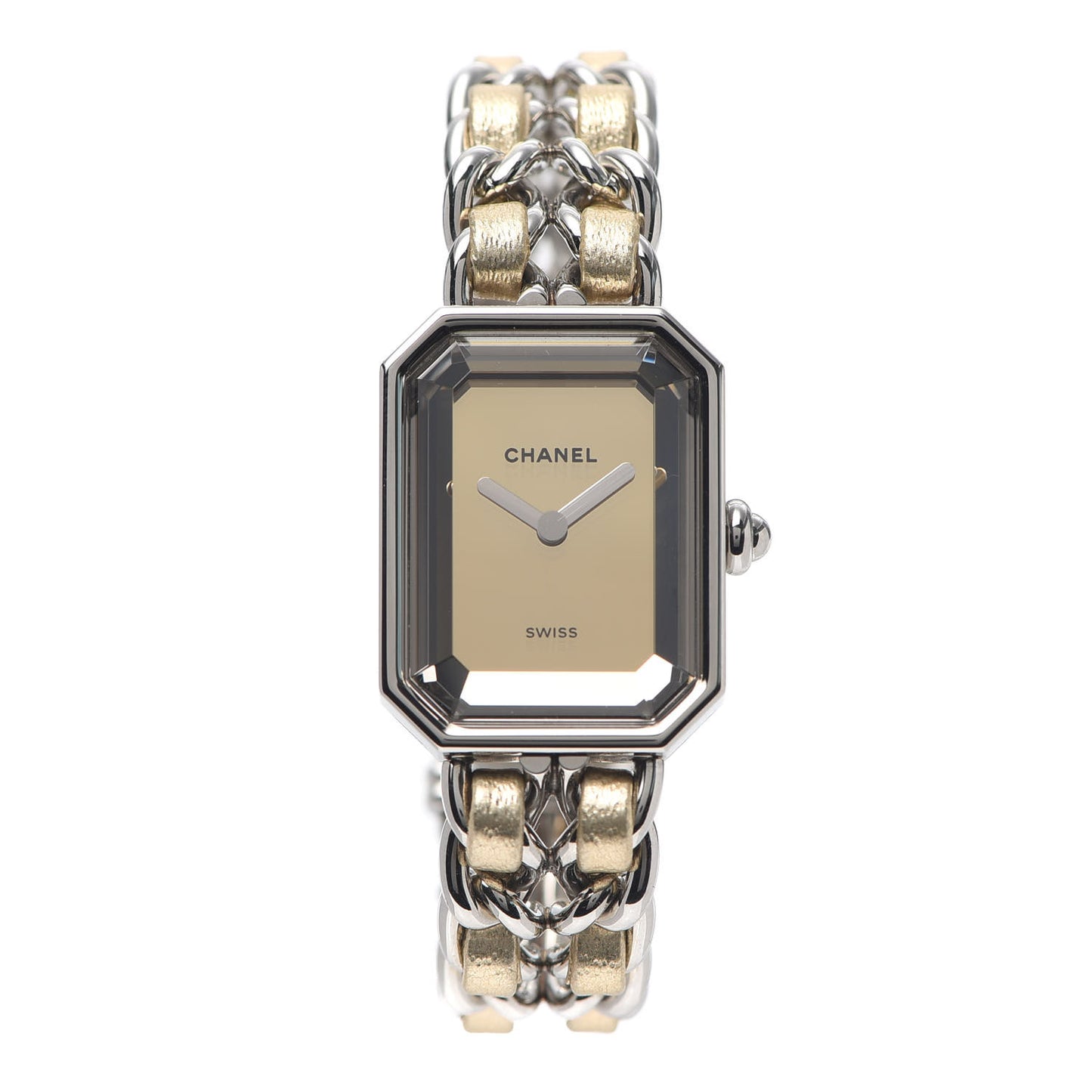 Stainless Steel Lambskin 20mm Premiere Rock Quartz Watch Gold