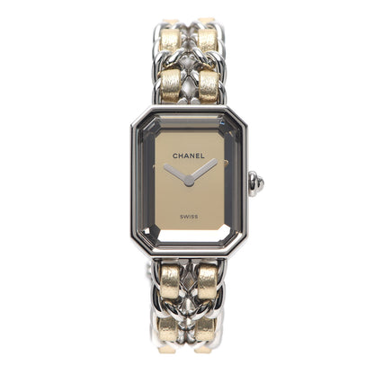 Chanel Stainless Steel Lambskin 20mm Premiere Rock Quartz Watch Gold 1 of 5