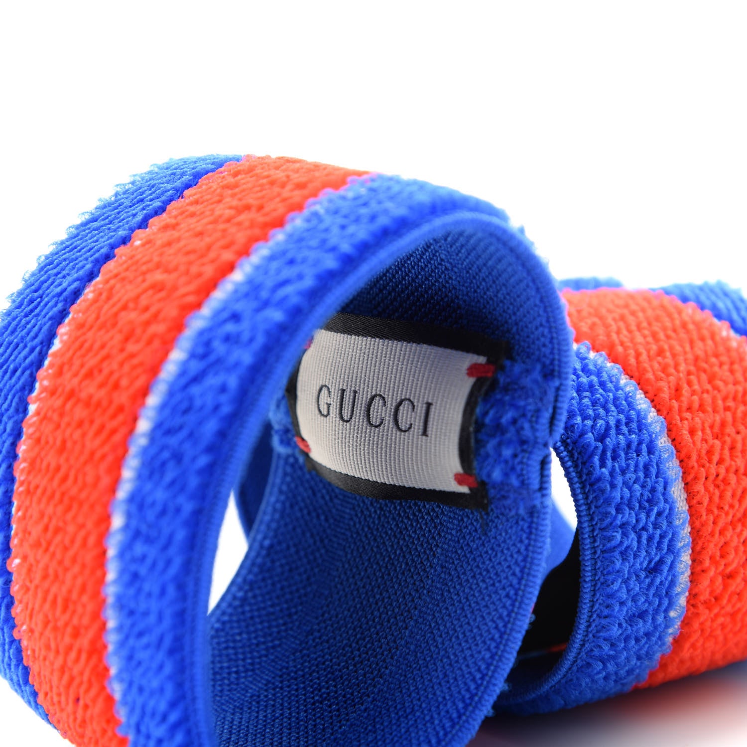 Gucci Cotton Logo Headband and Wrist Set M Blue Orange 4 of 6
