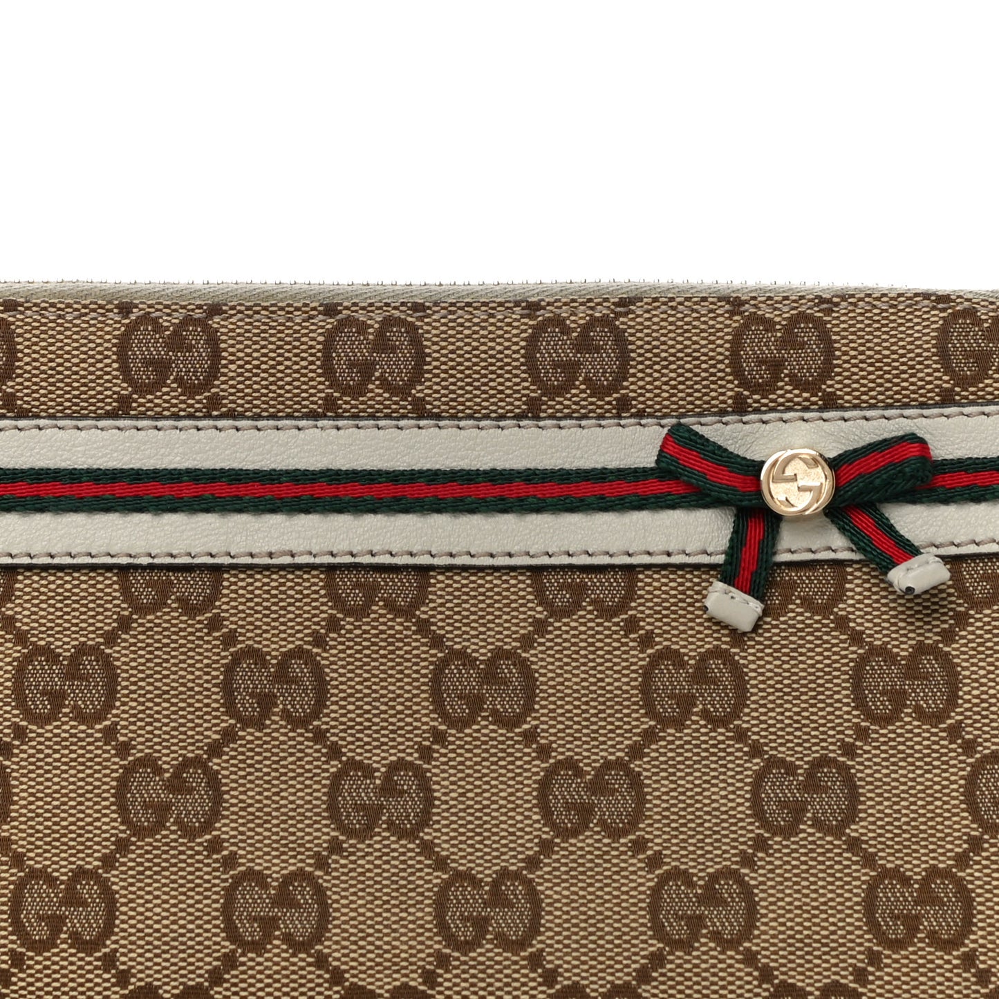 Monogram Mayfair Wristlet Off White